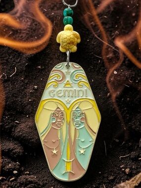 🆕 Gemini/Air Sign Pendant Necklace-Stainless Steel